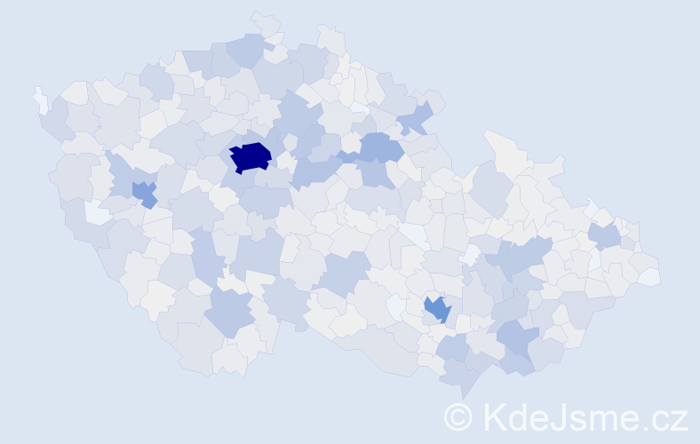 Příjmení: 'Němečková', počet výskytů 4525 v celé ČR