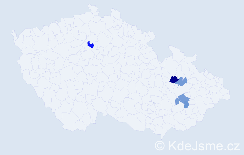 Příjmení: 'Ragošová', počet výskytů 11 v celé ČR
