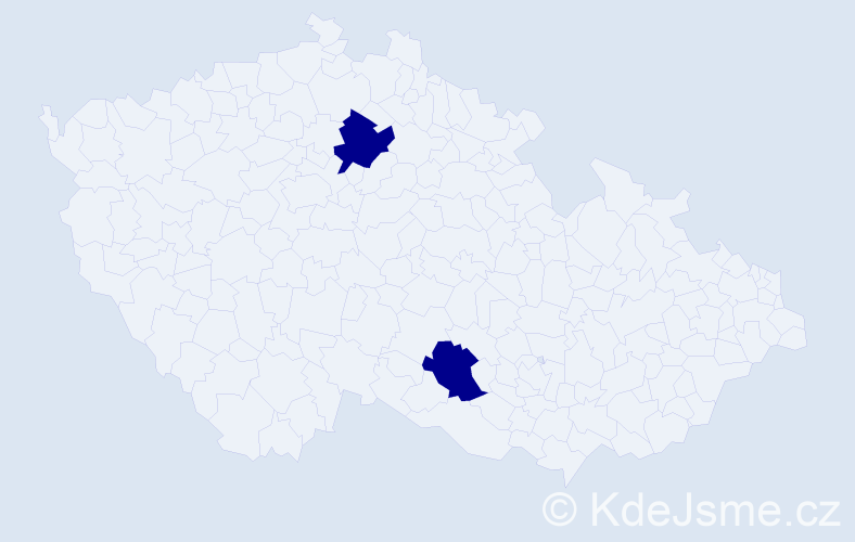 Příjmení: 'Podolanovič', počet výskytů 2 v celé ČR