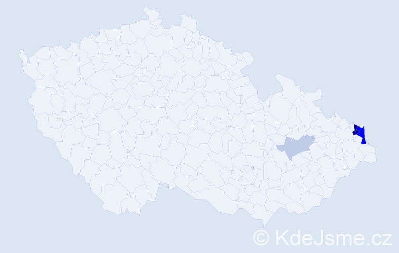 Příjmení: 'Sirek', počet výskytů 12 v celé ČR