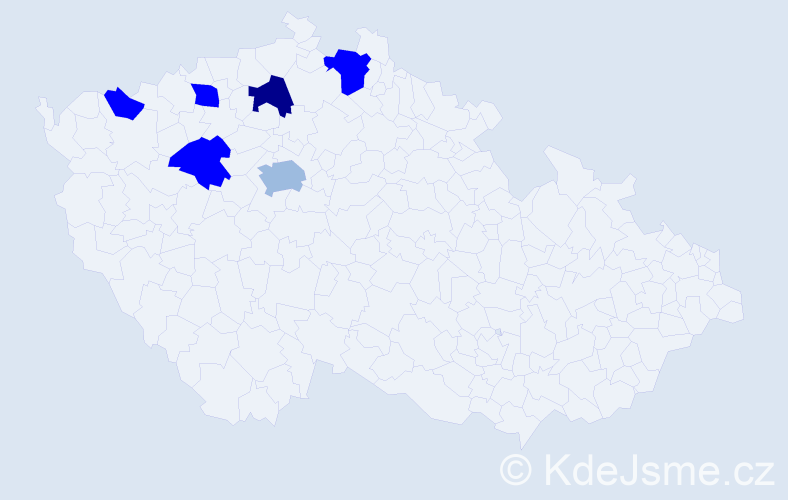 Příjmení: 'Lieber', počet výskytů 17 v celé ČR