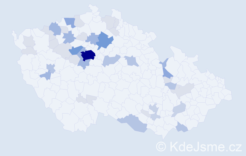 Příjmení: 'Blümelová', počet výskytů 116 v celé ČR