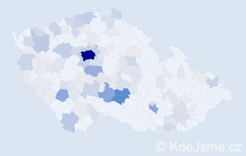 Příjmení: 'Podhorská', počet výskytů 343 v celé ČR