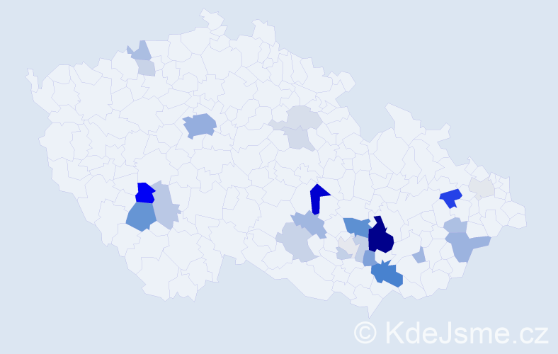Příjmení: 'Grecová', počet výskytů 65 v celé ČR
