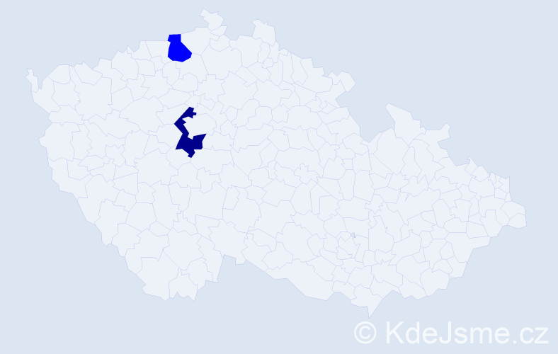 Příjmení: 'Dedecanoglu', počet výskytů 3 v celé ČR