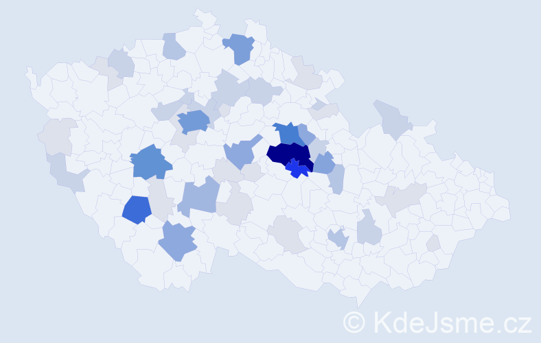Příjmení: 'Cimburek', počet výskytů 163 v celé ČR