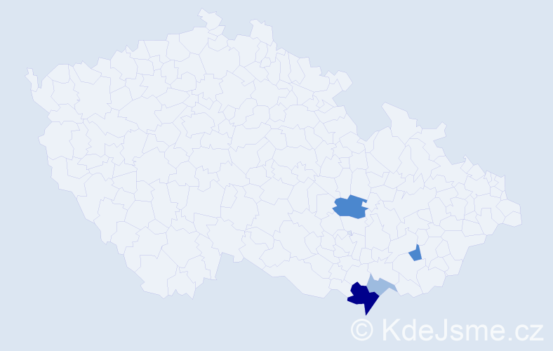 Příjmení: 'Stiglitz', počet výskytů 9 v celé ČR