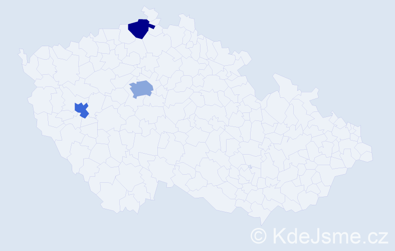 Příjmení: 'Bucci', počet výskytů 8 v celé ČR
