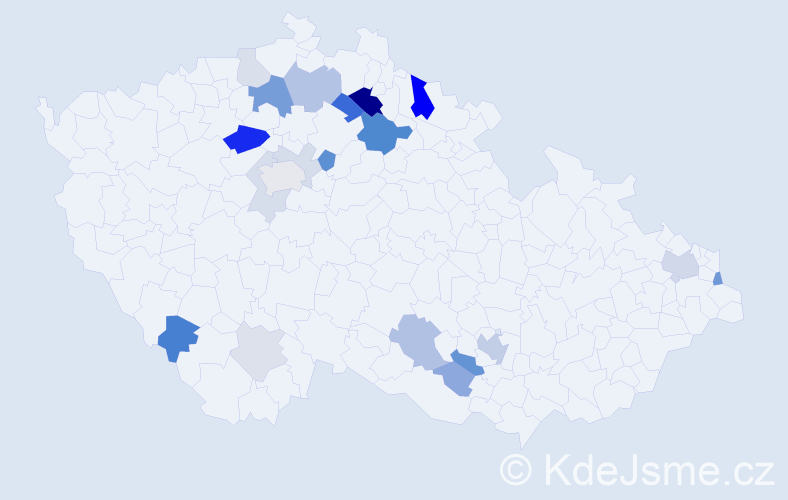 Příjmení: 'Drholcová', počet výskytů 57 v celé ČR