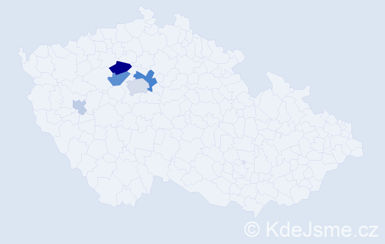 Příjmení: 'Svata', počet výskytů 13 v celé ČR