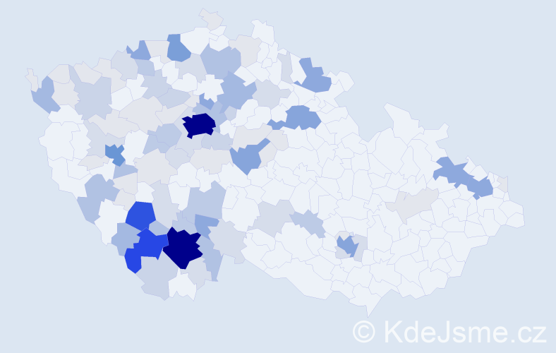 Příjmení: 'Lencová', počet výskytů 358 v celé ČR