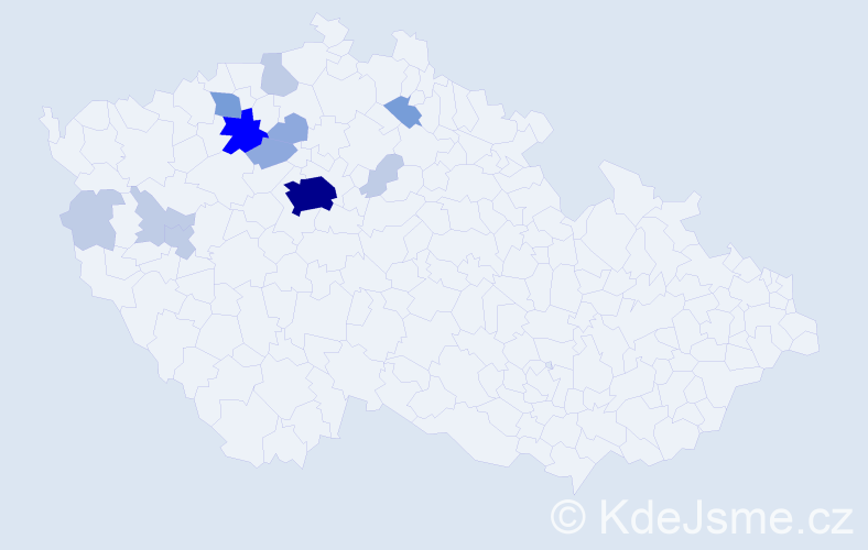 Příjmení: 'Zofová', počet výskytů 33 v celé ČR