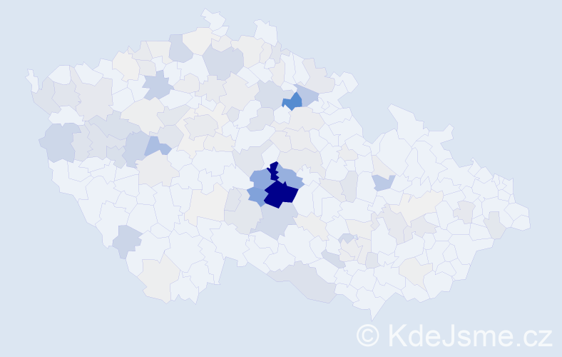 Příjmení: 'Fikarová', počet výskytů 539 v celé ČR