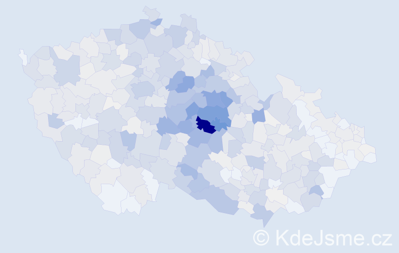 Příjmení: 'Málková', počet výskytů 3443 v celé ČR