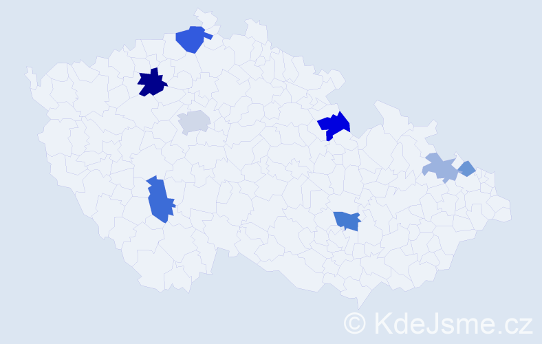 Příjmení: 'Grobárová', počet výskytů 17 v celé ČR