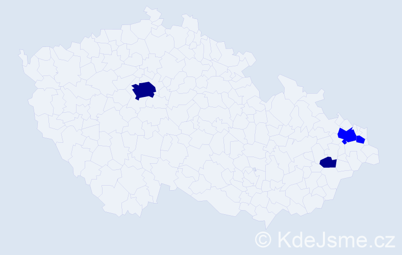 Příjmení: 'Seige', počet výskytů 6 v celé ČR