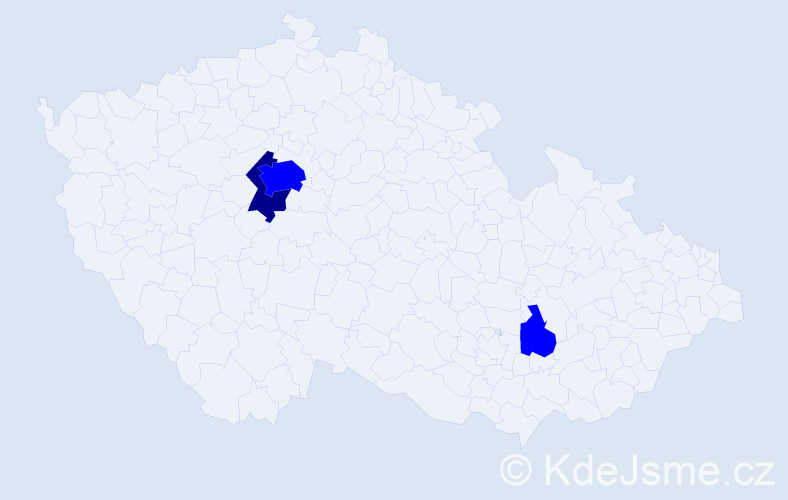 Příjmení: 'Antićová', počet výskytů 4 v celé ČR