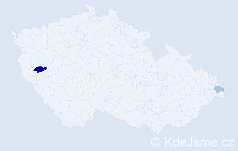 Příjmení: 'Rydz', počet výskytů 4 v celé ČR
