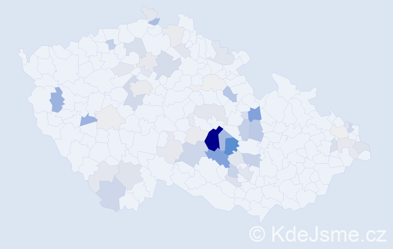 Příjmení: 'Juda', počet výskytů 175 v celé ČR