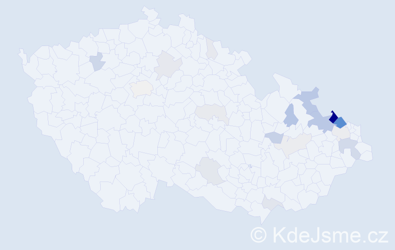 Příjmení: 'Theuer', počet výskytů 116 v celé ČR