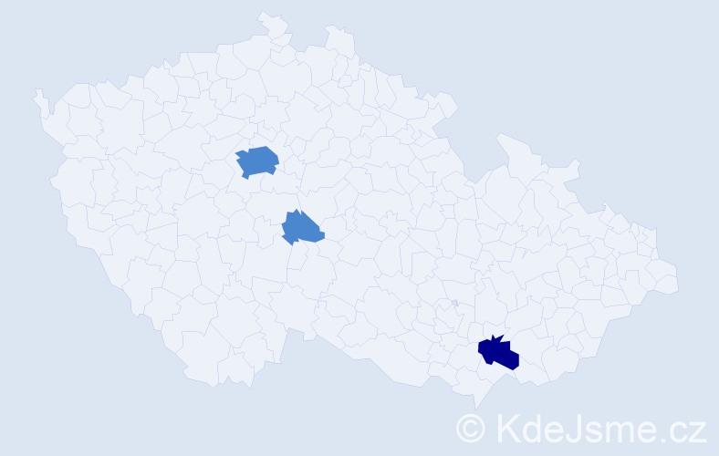 Příjmení: 'Mattsson', počet výskytů 5 v celé ČR