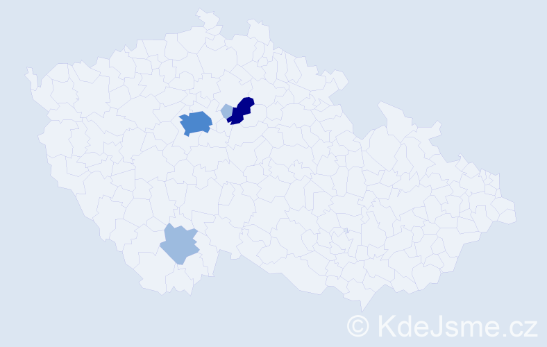 Příjmení: 'Sidibe', počet výskytů 8 v celé ČR
