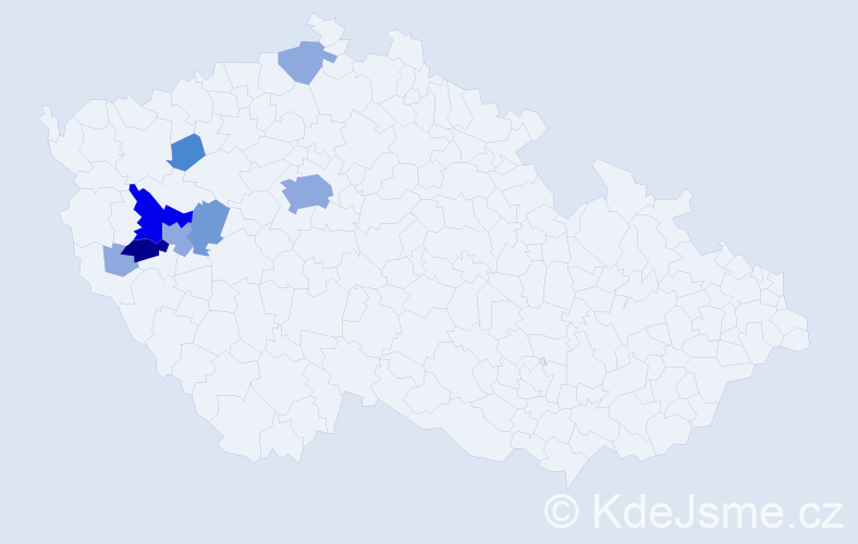 Příjmení: 'Multrusová', počet výskytů 20 v celé ČR