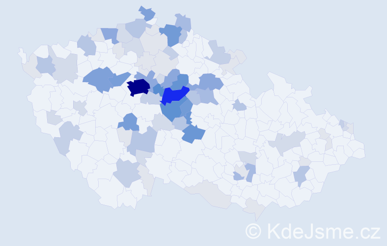 Příjmení: 'Bouma', počet výskytů 308 v celé ČR