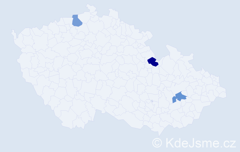 Příjmení: 'Costea', počet výskytů 3 v celé ČR