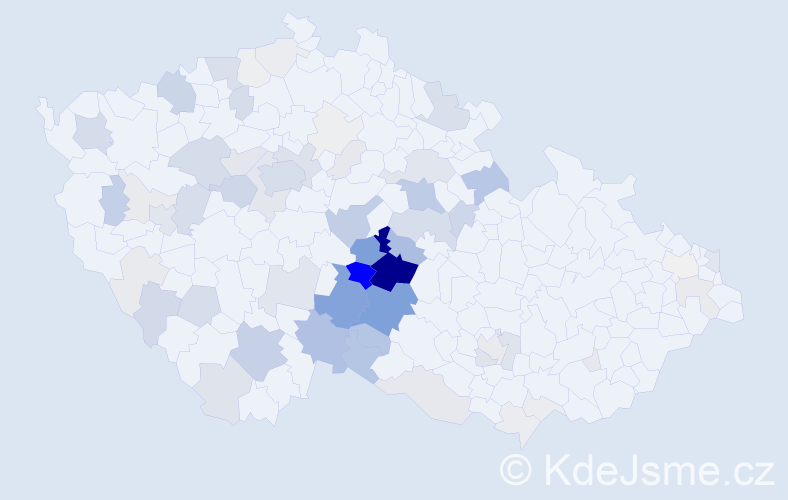 Příjmení: 'Med', počet výskytů 326 v celé ČR