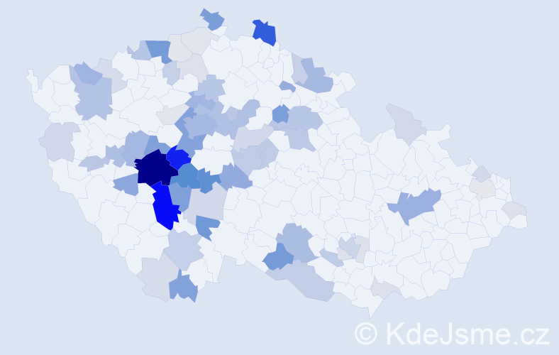 Příjmení: 'Roušal', počet výskytů 241 v celé ČR