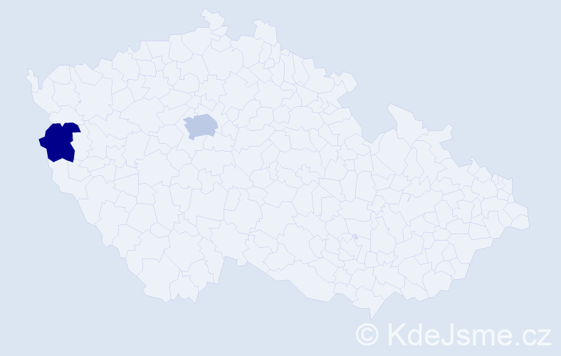Příjmení: 'Myersová', počet výskytů 3 v celé ČR