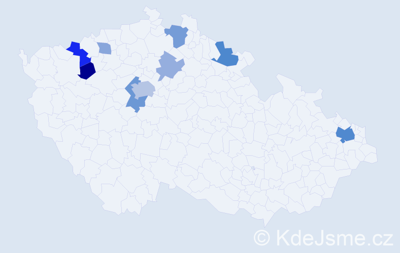 Příjmení: 'Vasilenko', počet výskytů 22 v celé ČR