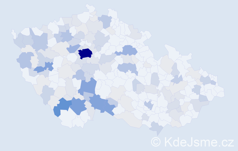 Příjmení: 'Hesová', počet výskytů 473 v celé ČR