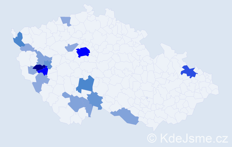 Příjmení: 'Schlehofer', počet výskytů 54 v celé ČR