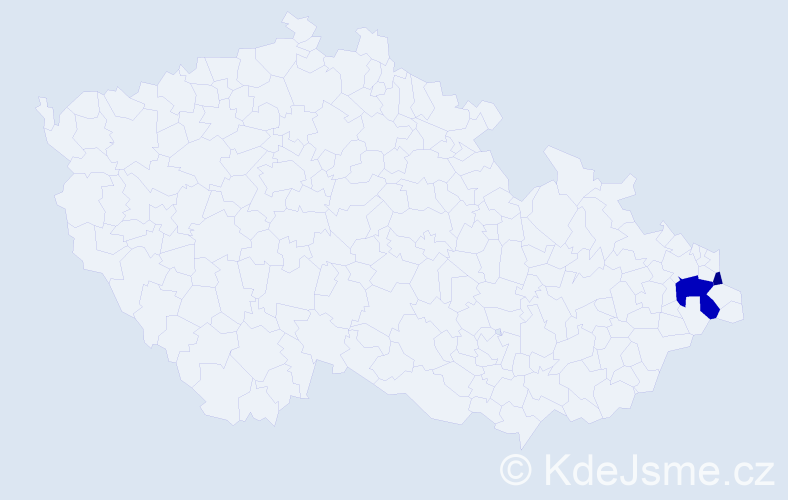 Příjmení: 'Želiaskov', počet výskytů 8 v celé ČR