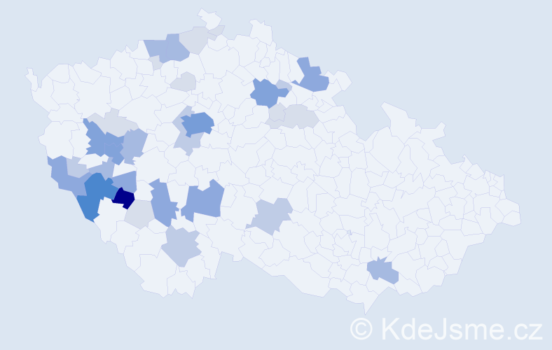Příjmení: 'Vondryska', počet výskytů 104 v celé ČR
