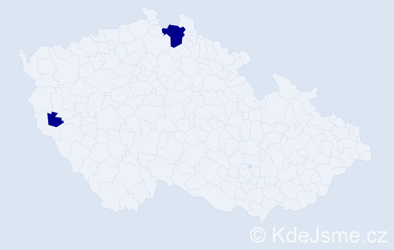 Příjmení: 'Gobliržová', počet výskytů 4 v celé ČR