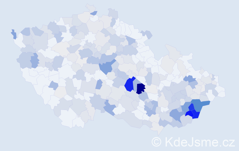 Příjmení: 'Zichová', počet výskytů 1006 v celé ČR