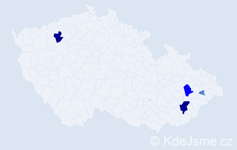 Příjmení: 'Görigová', počet výskytů 9 v celé ČR
