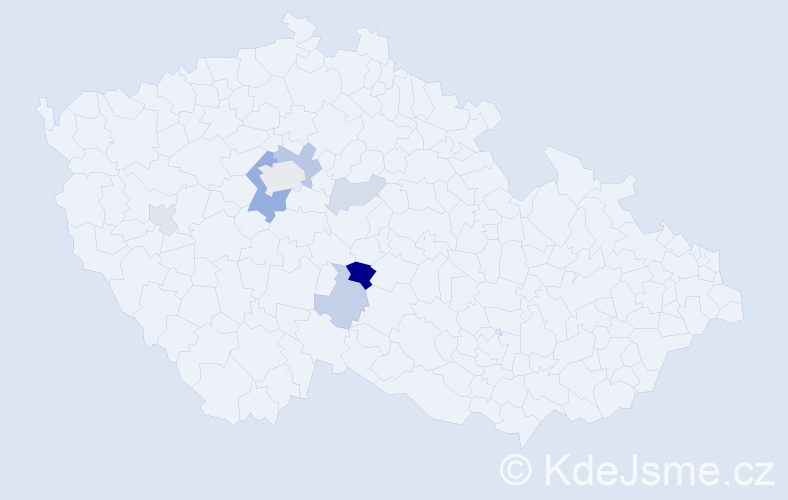Příjmení: 'Veklynets', počet výskytů 16 v celé ČR