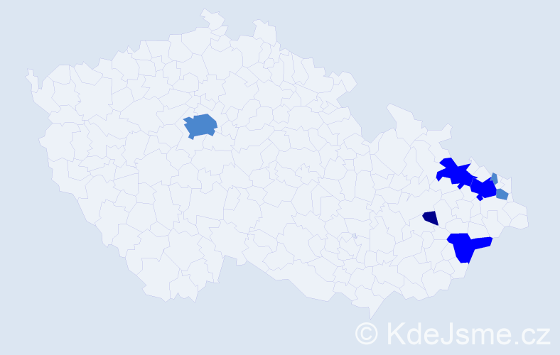 Příjmení: 'Abendrothová', počet výskytů 12 v celé ČR