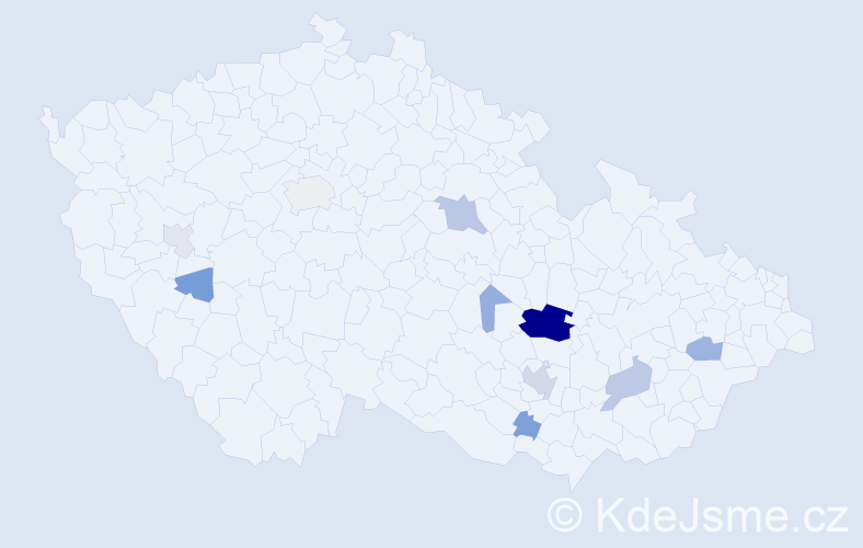 Příjmení: 'Illa', počet výskytů 30 v celé ČR