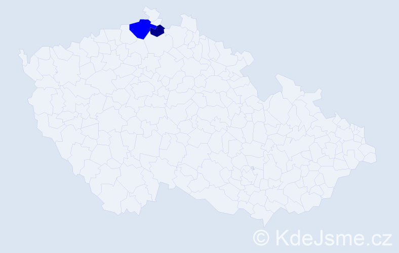 Příjmení: 'Dirigl', počet výskytů 5 v celé ČR