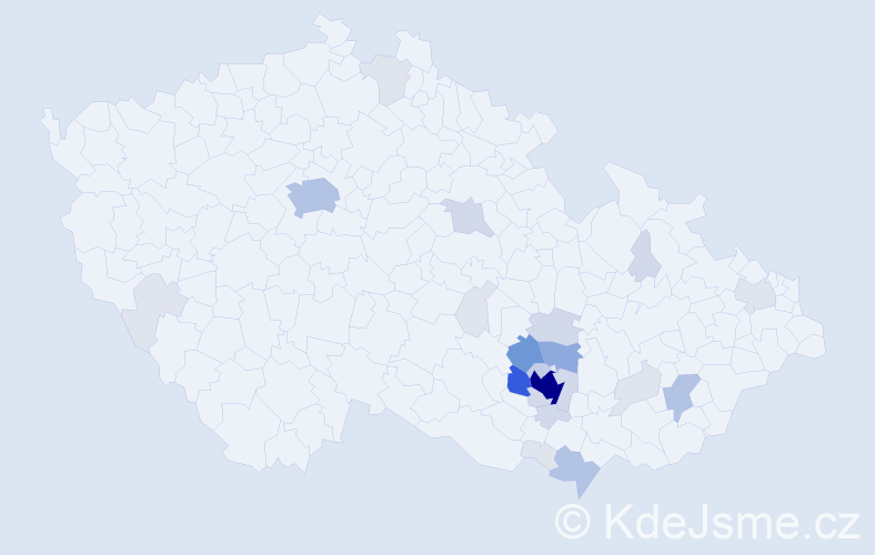 Příjmení: 'Rampula', počet výskytů 99 v celé ČR