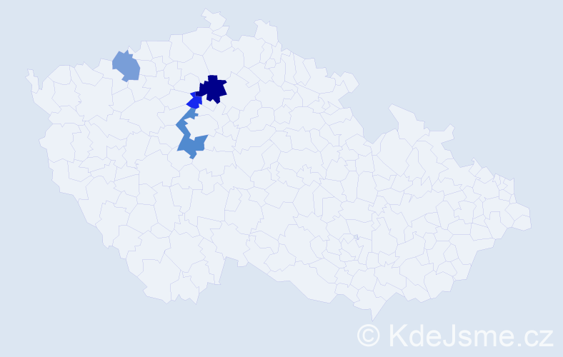 Příjmení: 'Kešková', počet výskytů 6 v celé ČR