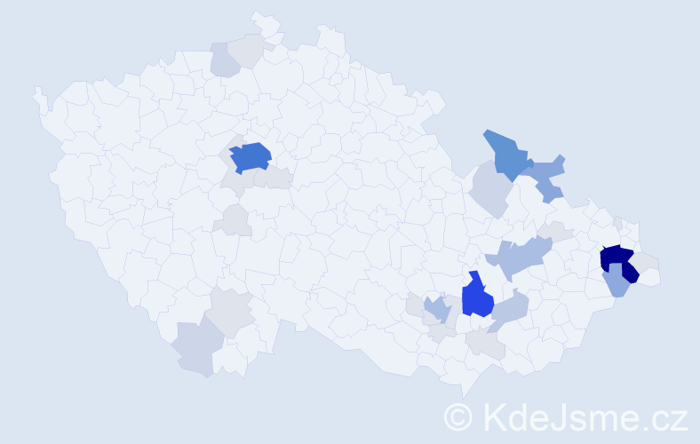 Příjmení: 'Dias', počet výskytů 112 v celé ČR