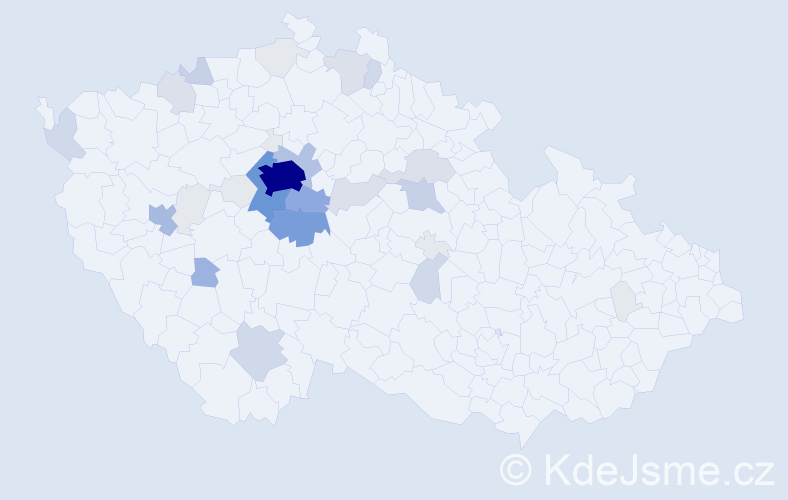 Příjmení: 'Troníček', počet výskytů 142 v celé ČR