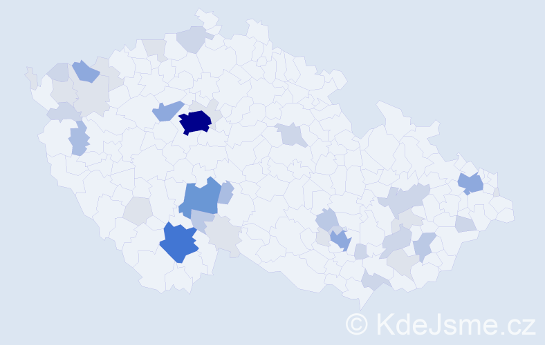 Příjmení: 'Eremiáš', počet výskytů 122 v celé ČR