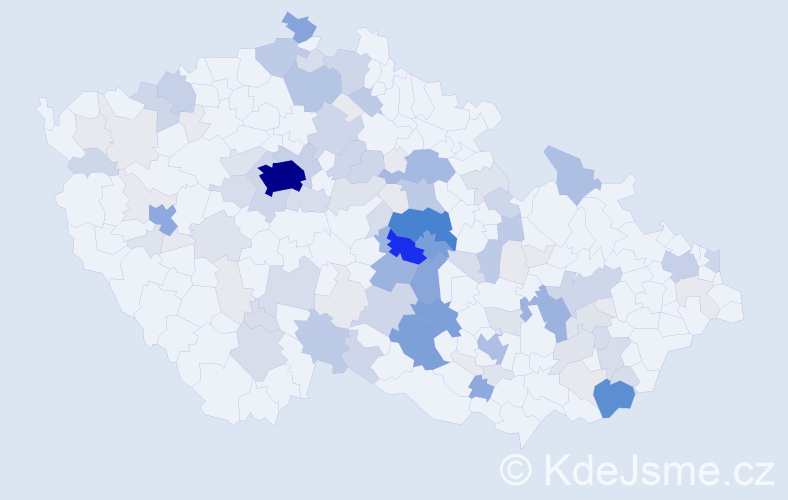 Příjmení: 'Uchytil', počet výskytů 471 v celé ČR
